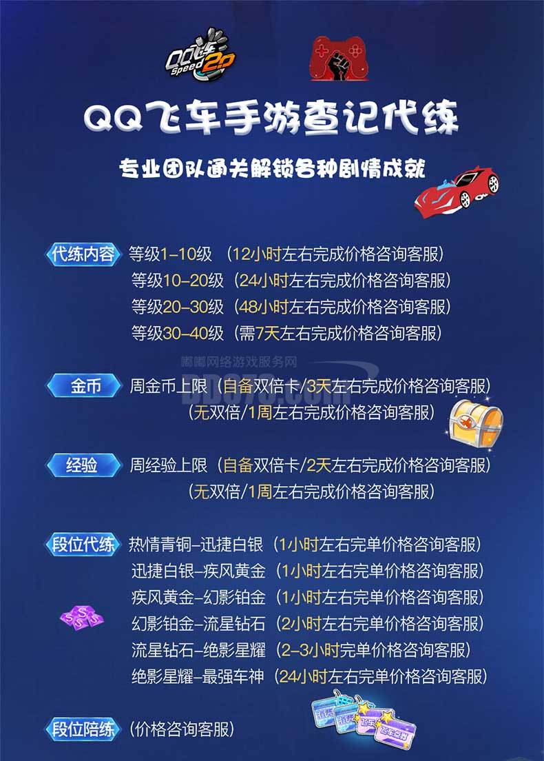qq飞车手游等级代练_dd373
